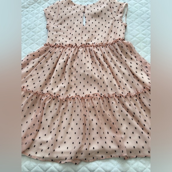 Pipa & Julie Girl’s Party/ Formal Dress Size 6X Soft Pink W/ Swiss Cloth Dots - Picture 7 of 13